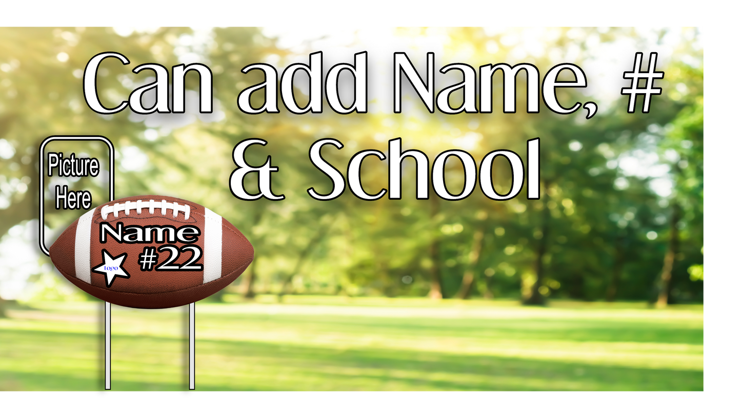 Sporty Yard Signs Single Sided